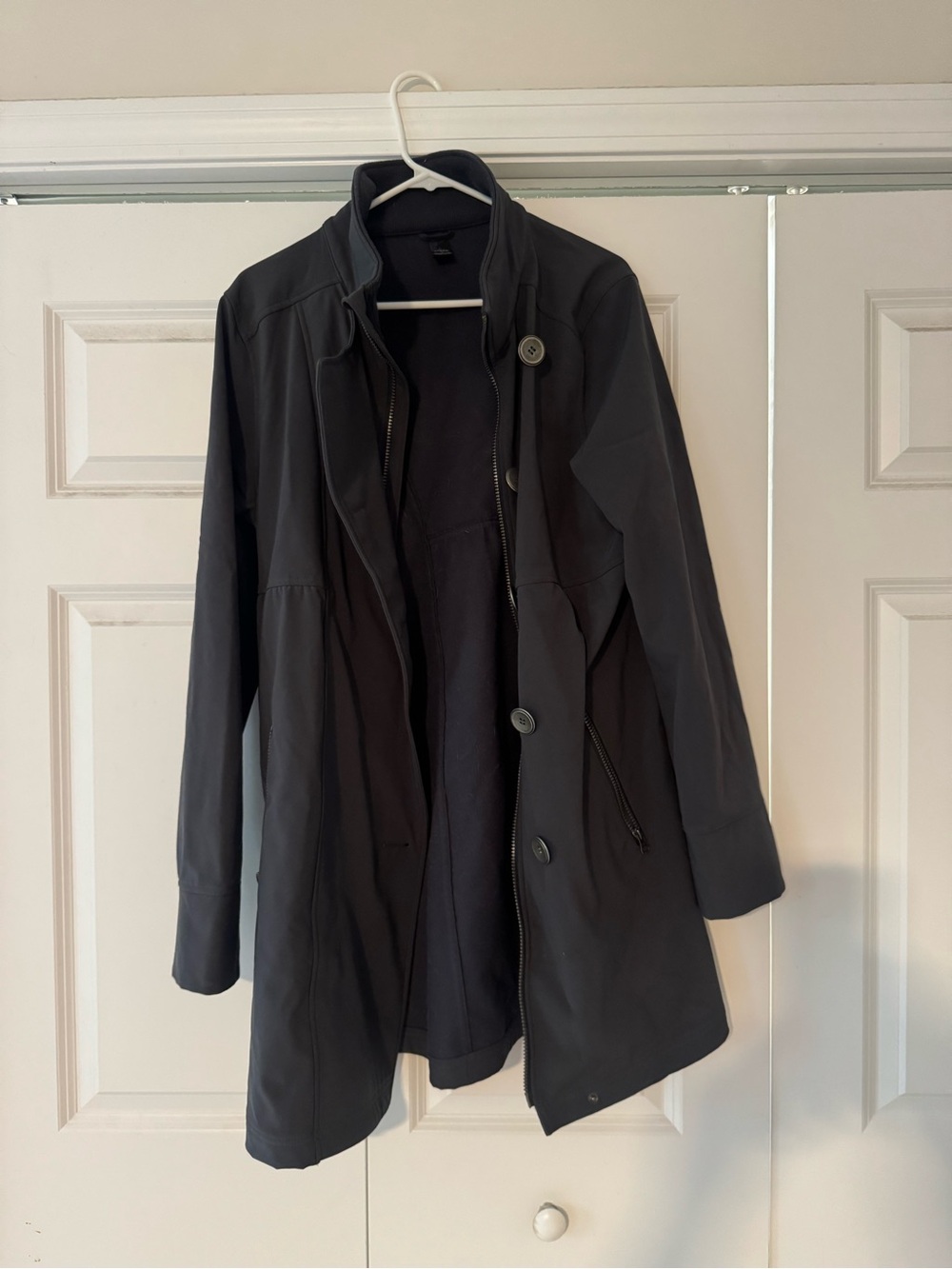 Prana Black Long Softshell Jacket